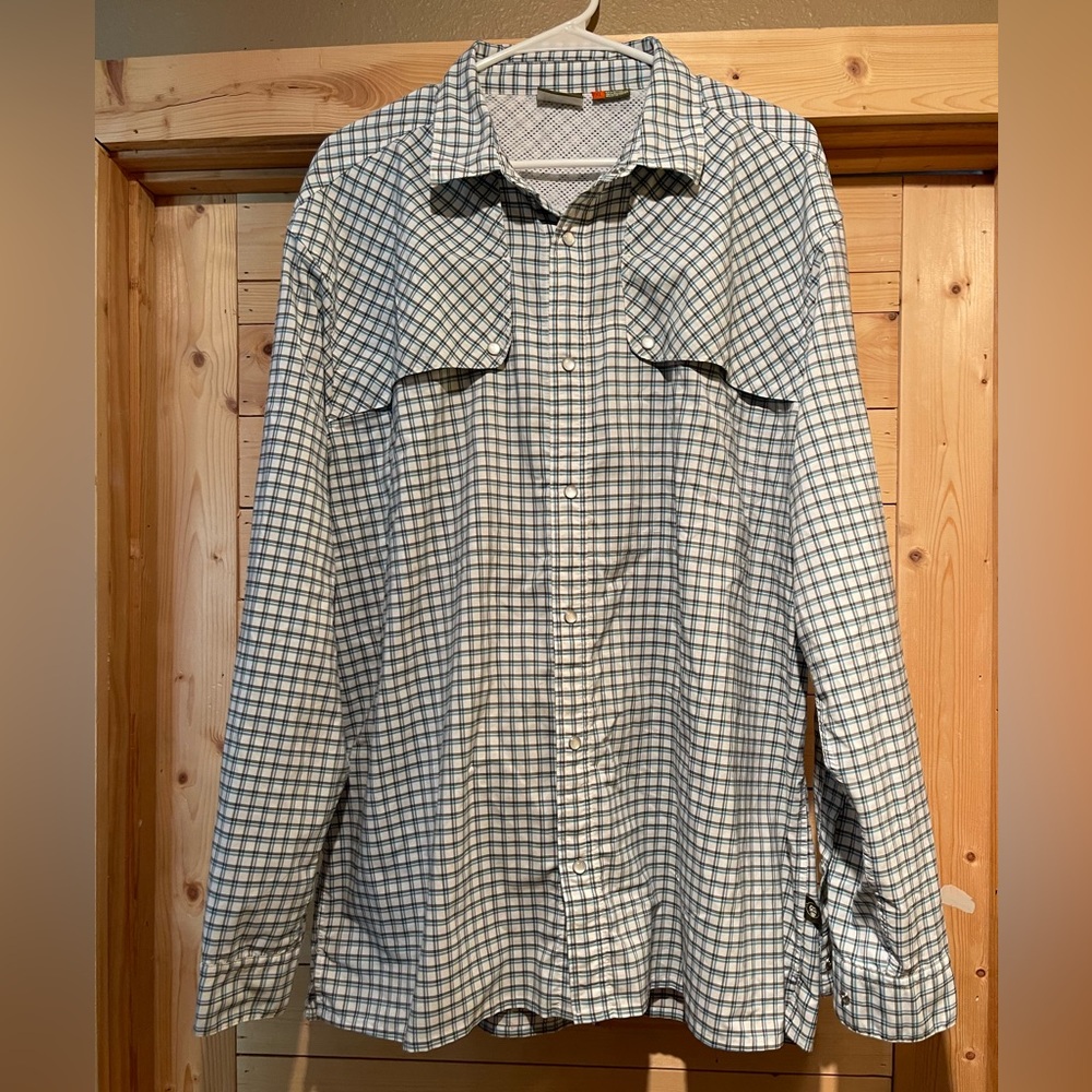 Howler Bros Plaid Fishing Long Sleeve Button Down Shirt- Men’s XL